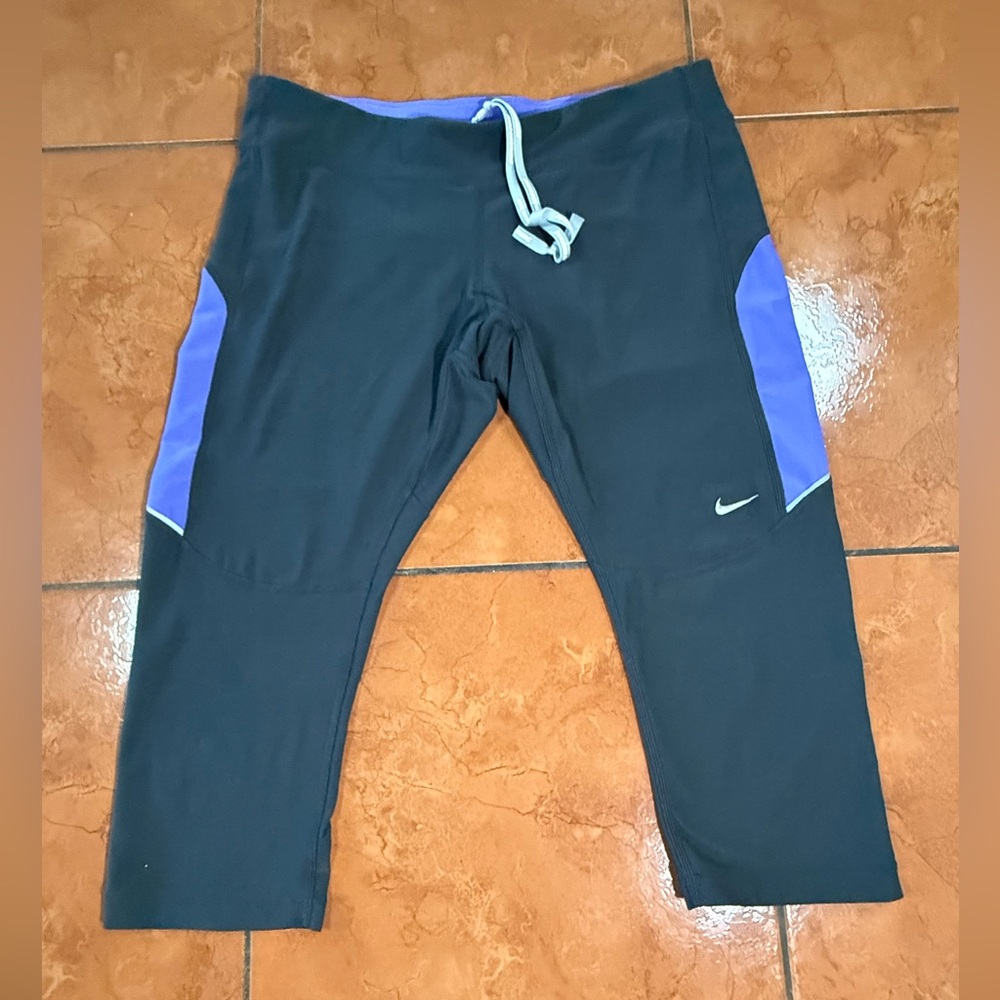 Nike Purple and Gray Sweatpants for Active Comfort